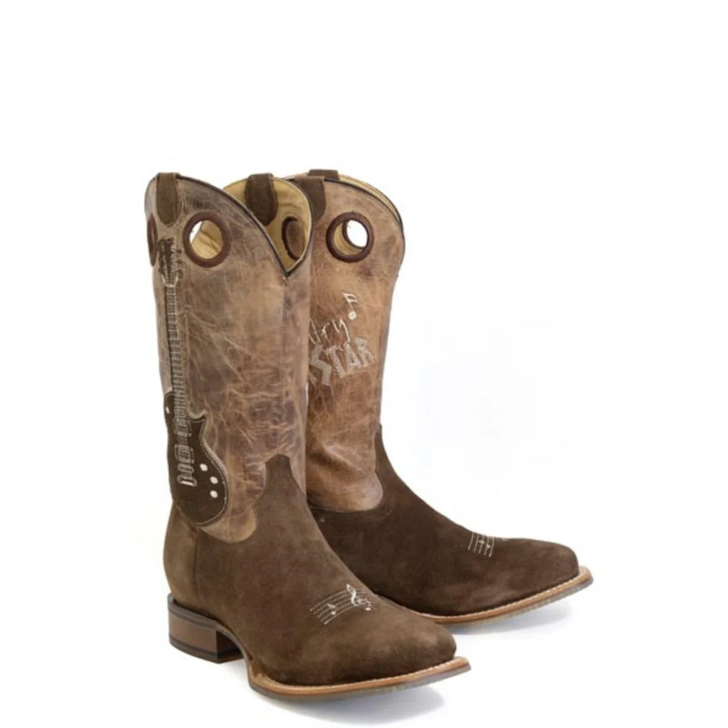 Tin Haul Guitar - Men's Leather Cowboy Boot