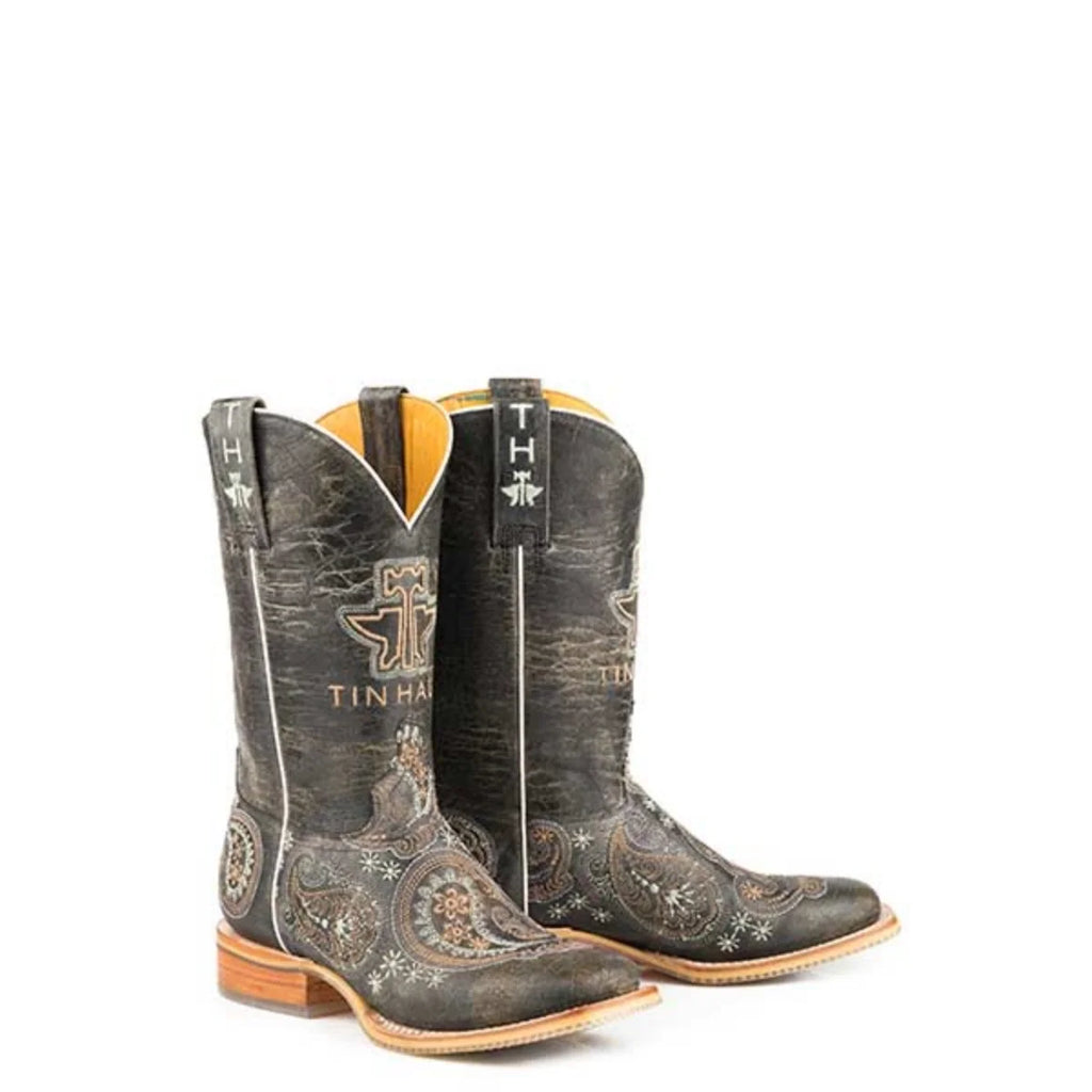 Tin Haul Bandana Bandit - Women's Leather Cowgirl Boot