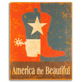 Cowboy Boot Wood Wall Plaque by America The Beautiful®