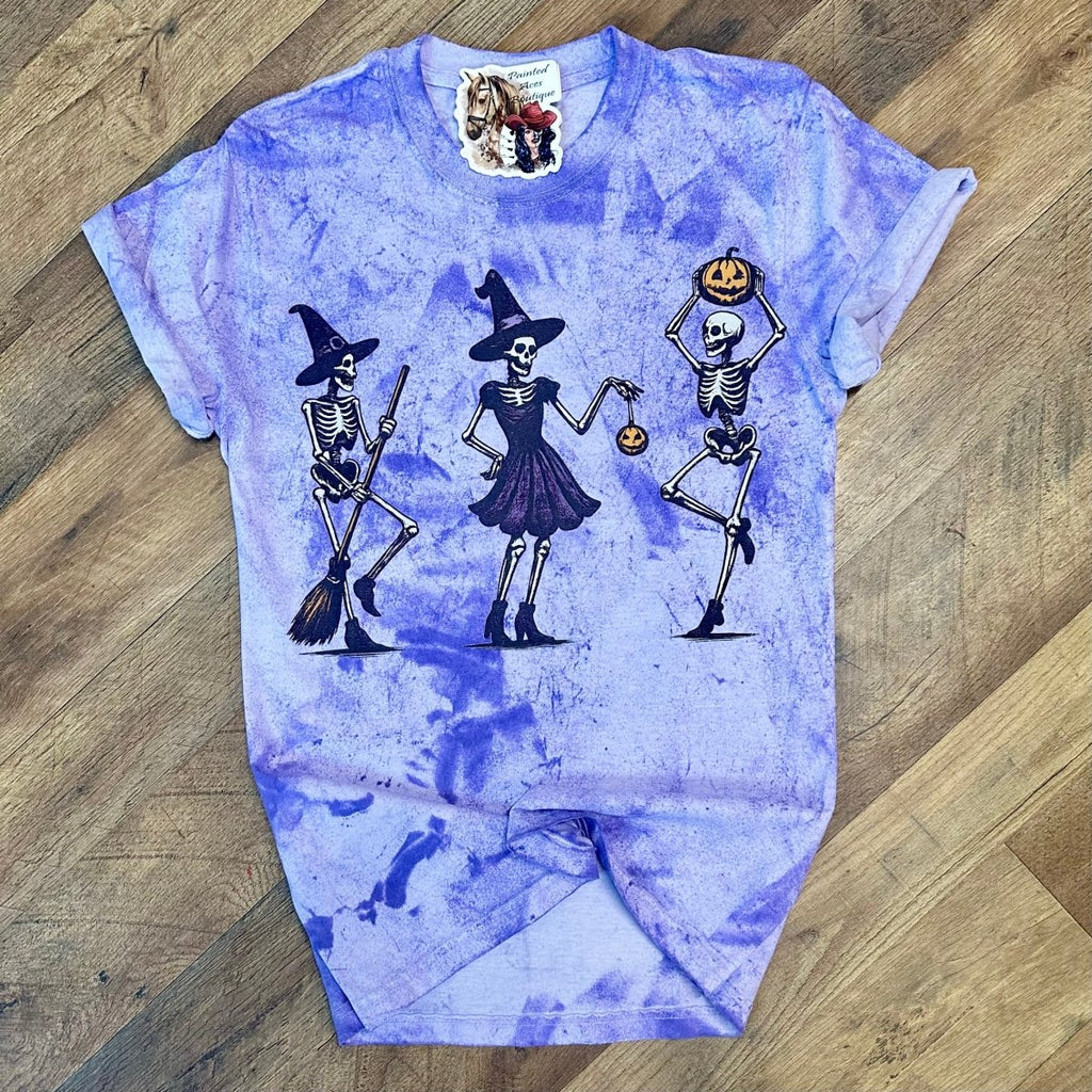 Dancing Skeletons Women's Fall Tee by Painted Aces