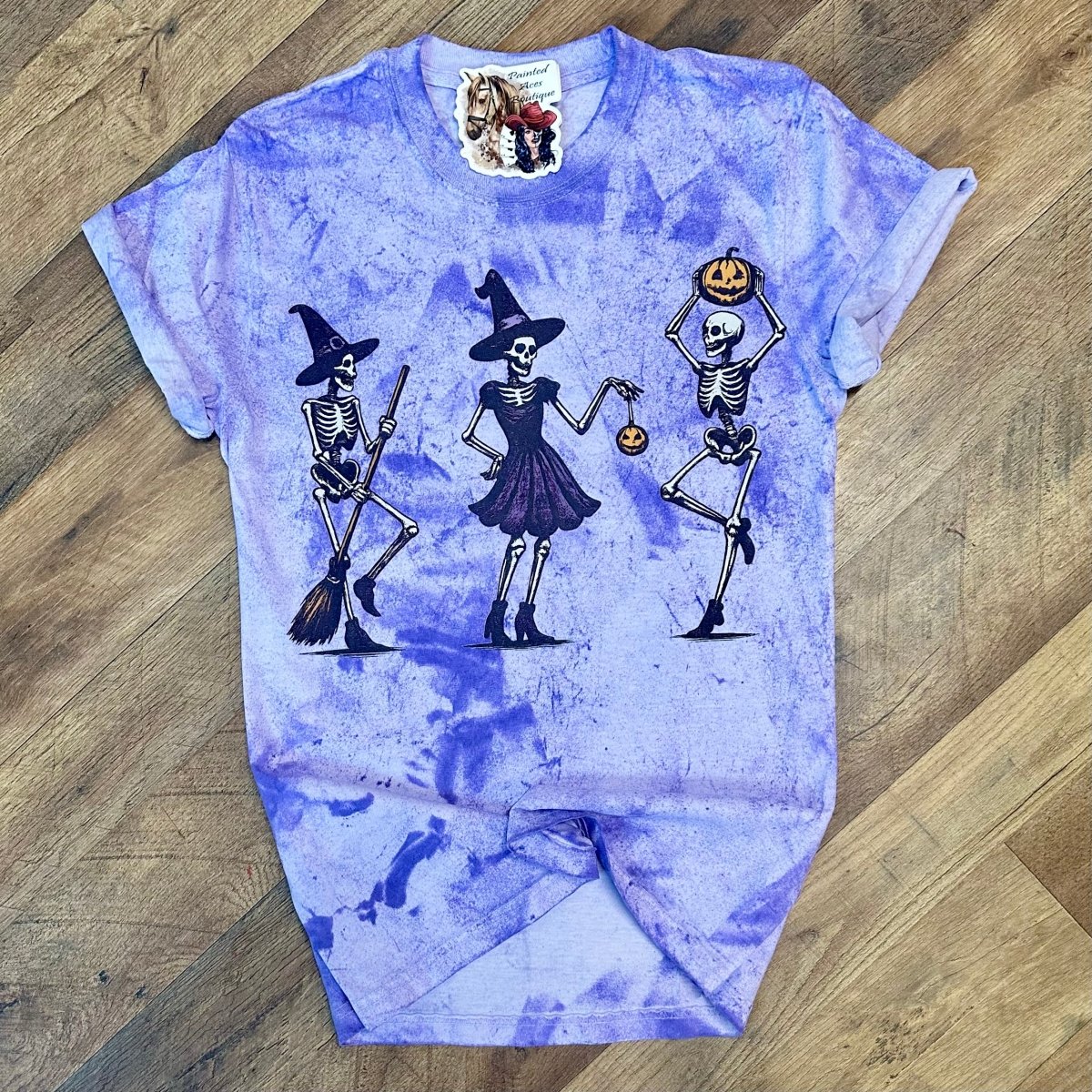 Dancing Skeletons Women's Fall Tee by Painted Aces
