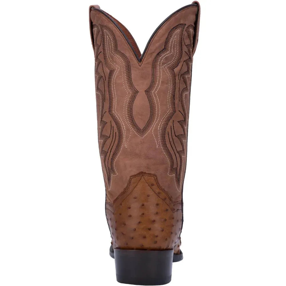 Tempe - Mens Ostrich Leather Cowboy Boots by Dan Post