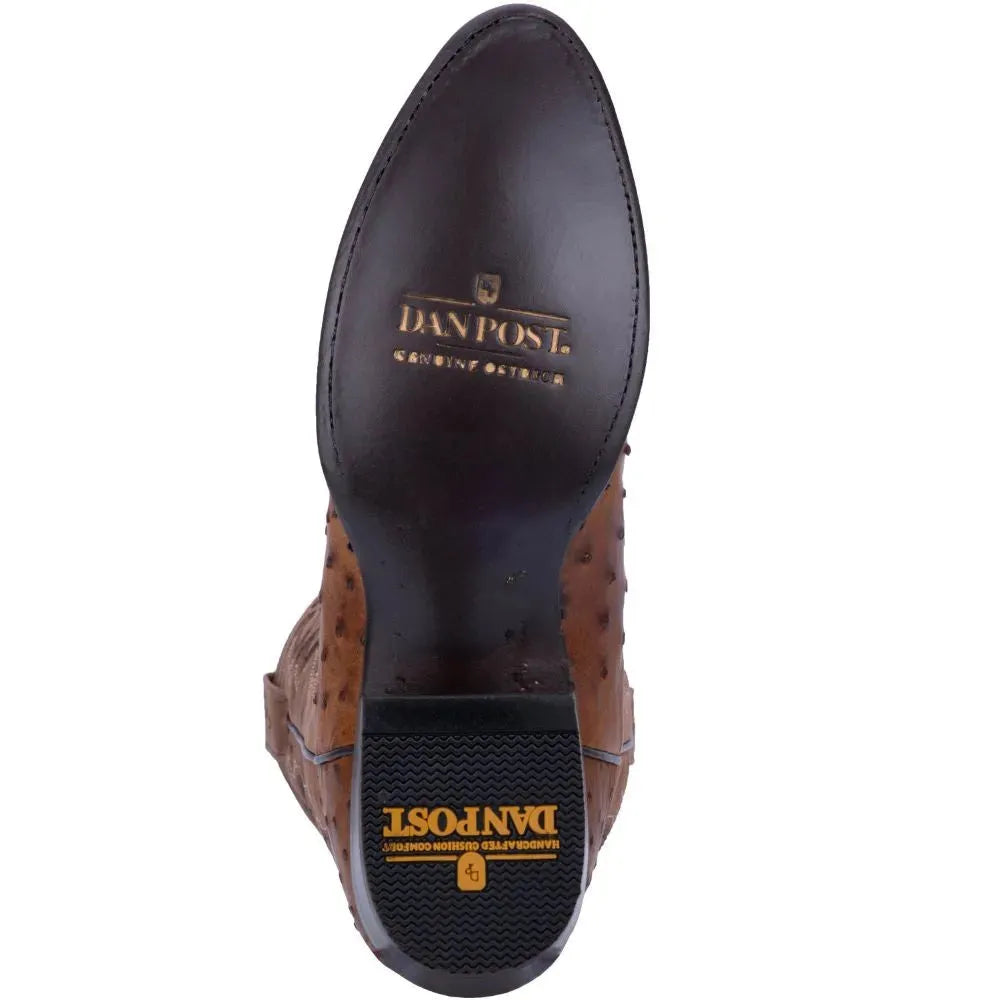 Tempe - Mens Ostrich Leather Cowboy Boots by Dan Post