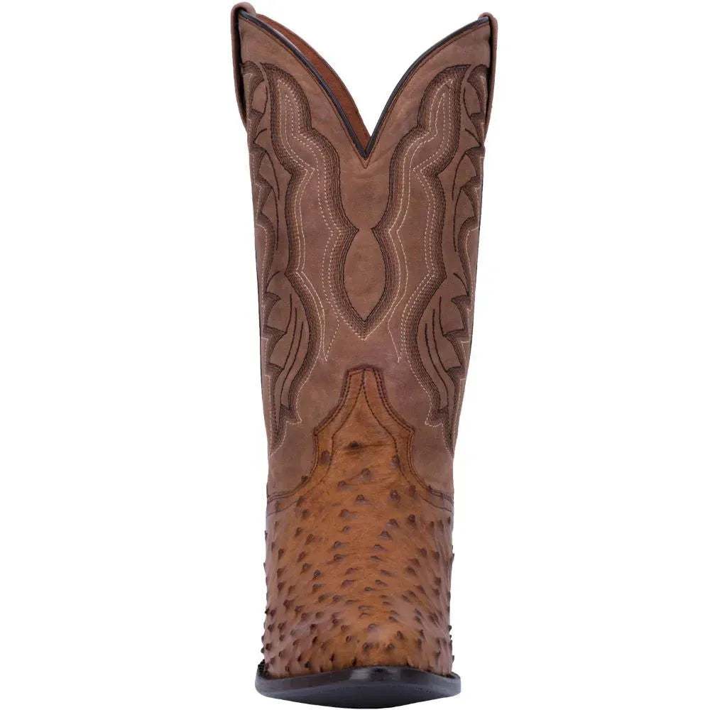 Tempe - Mens Ostrich Leather Cowboy Boots by Dan Post