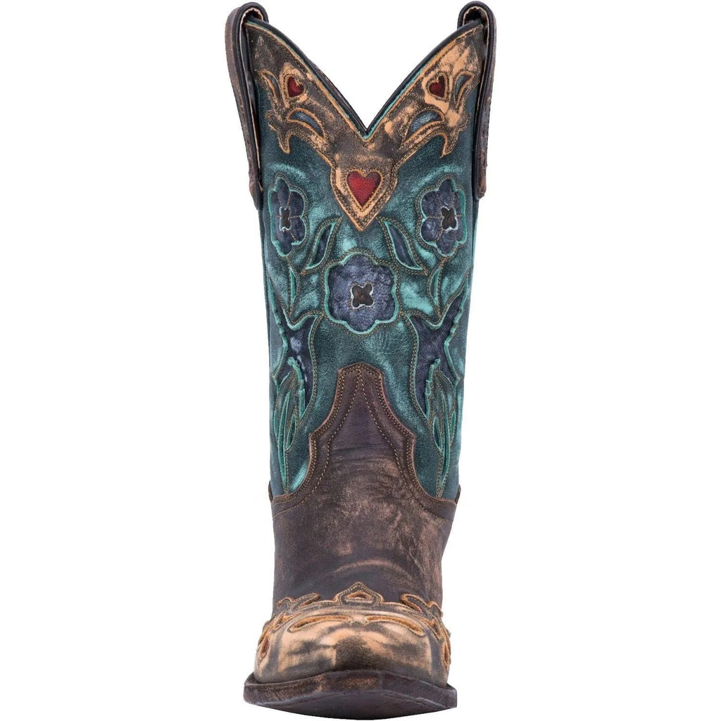 Vintage Blue Bird - Womens Cowgirl Boots by Dan Post