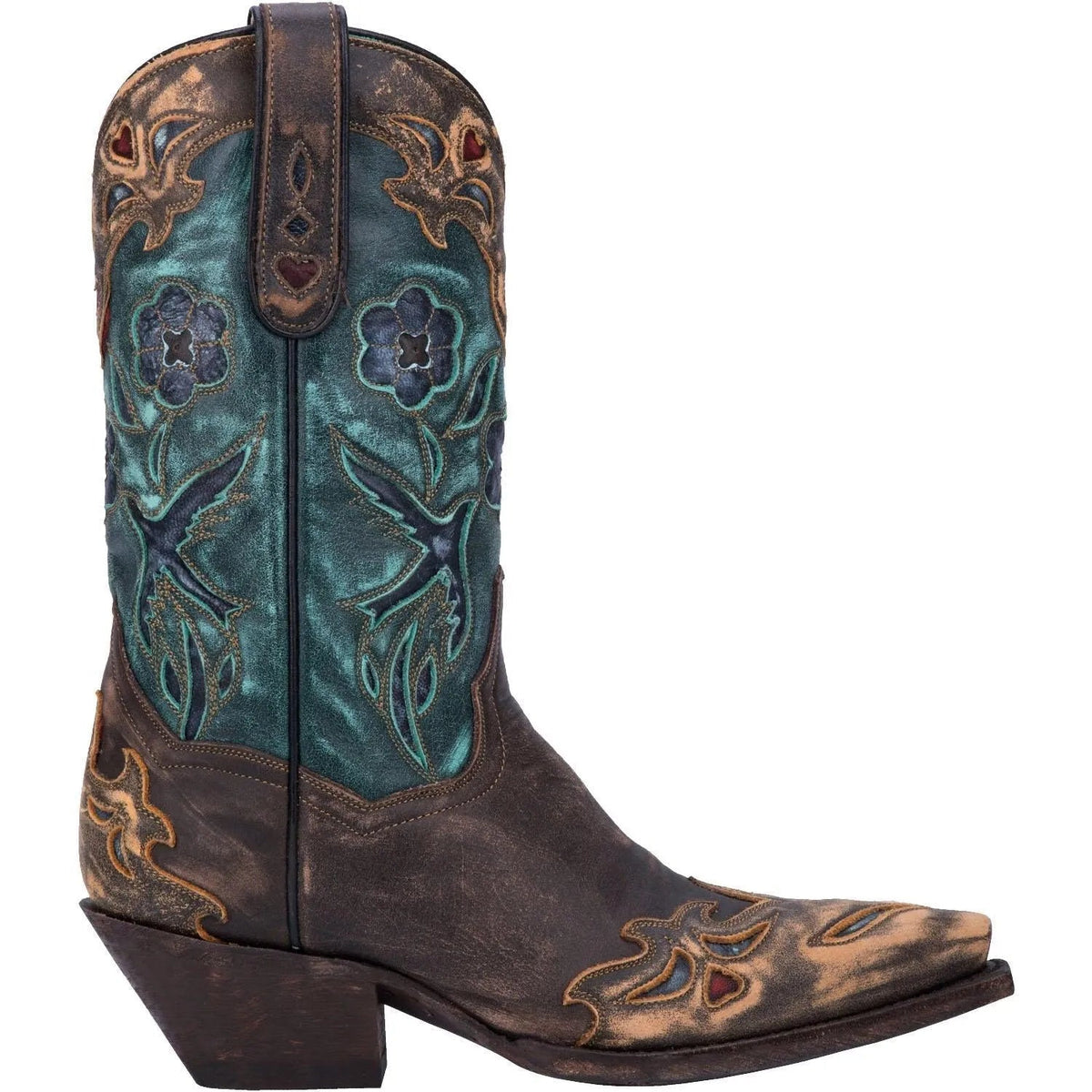 Vintage Blue Bird - Womens Cowgirl Boots by Dan Post