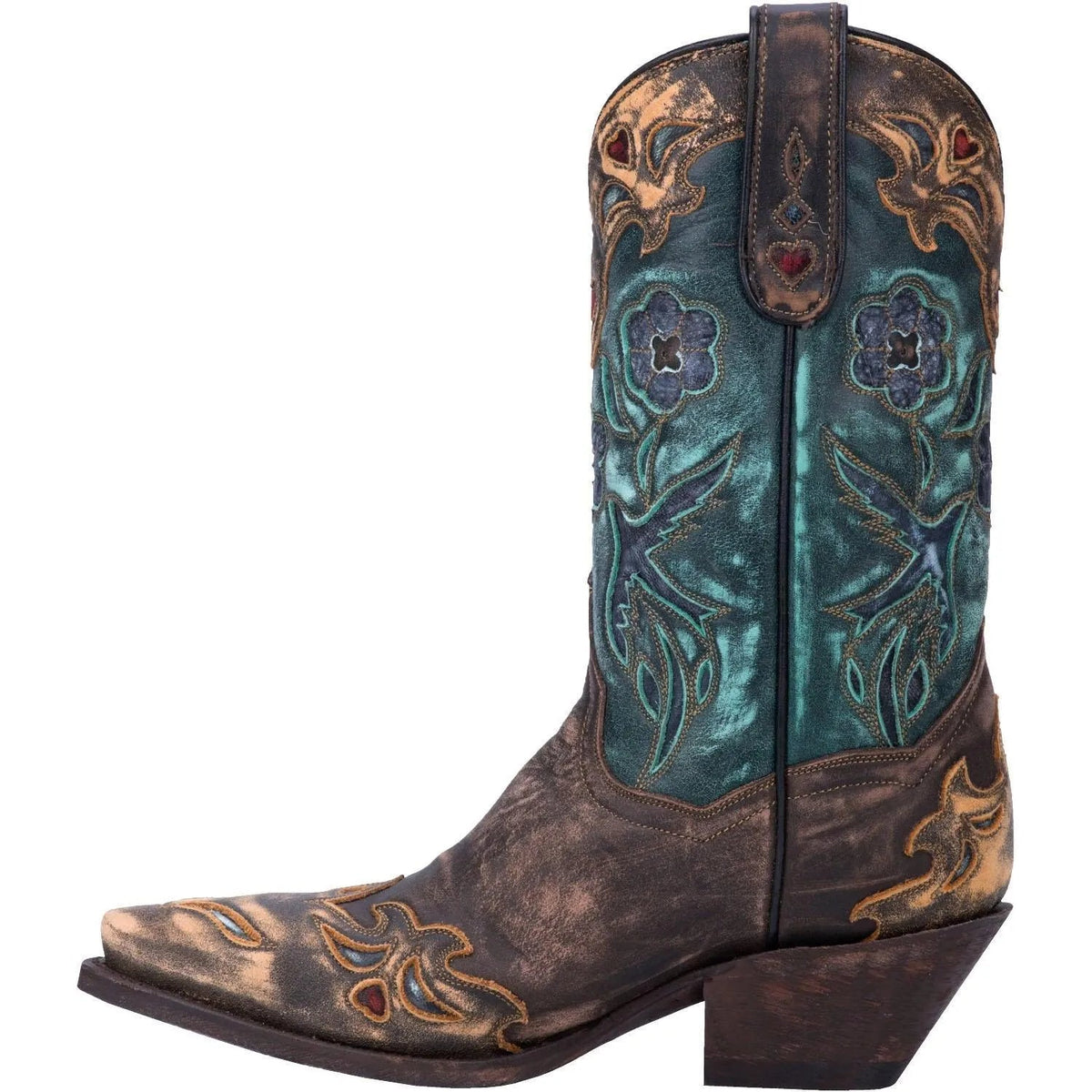 Vintage Blue Bird - Womens Cowgirl Boots by Dan Post