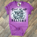 First of All I’m A Delight Trash Panda Women's T-Shirt by Painted Aces