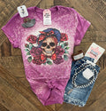 Floral Skull Tee Women's T-Shirt by Painted Aces