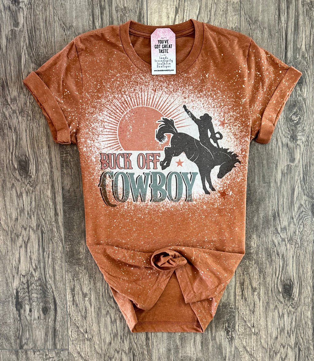 Buck Off Cowboy Women's Tee by Painted Aces
