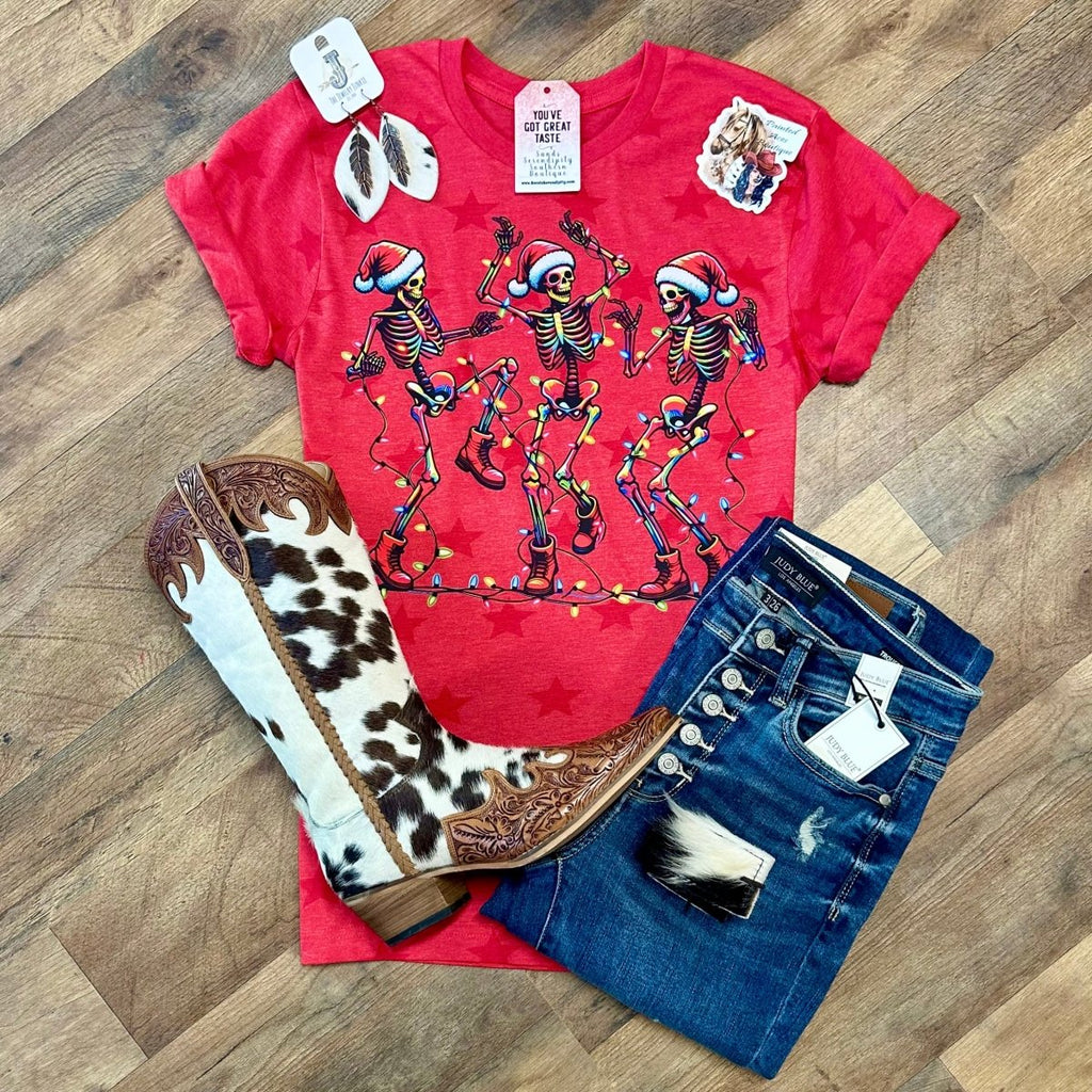 Jolly Skeletons Tee by Painted Aces