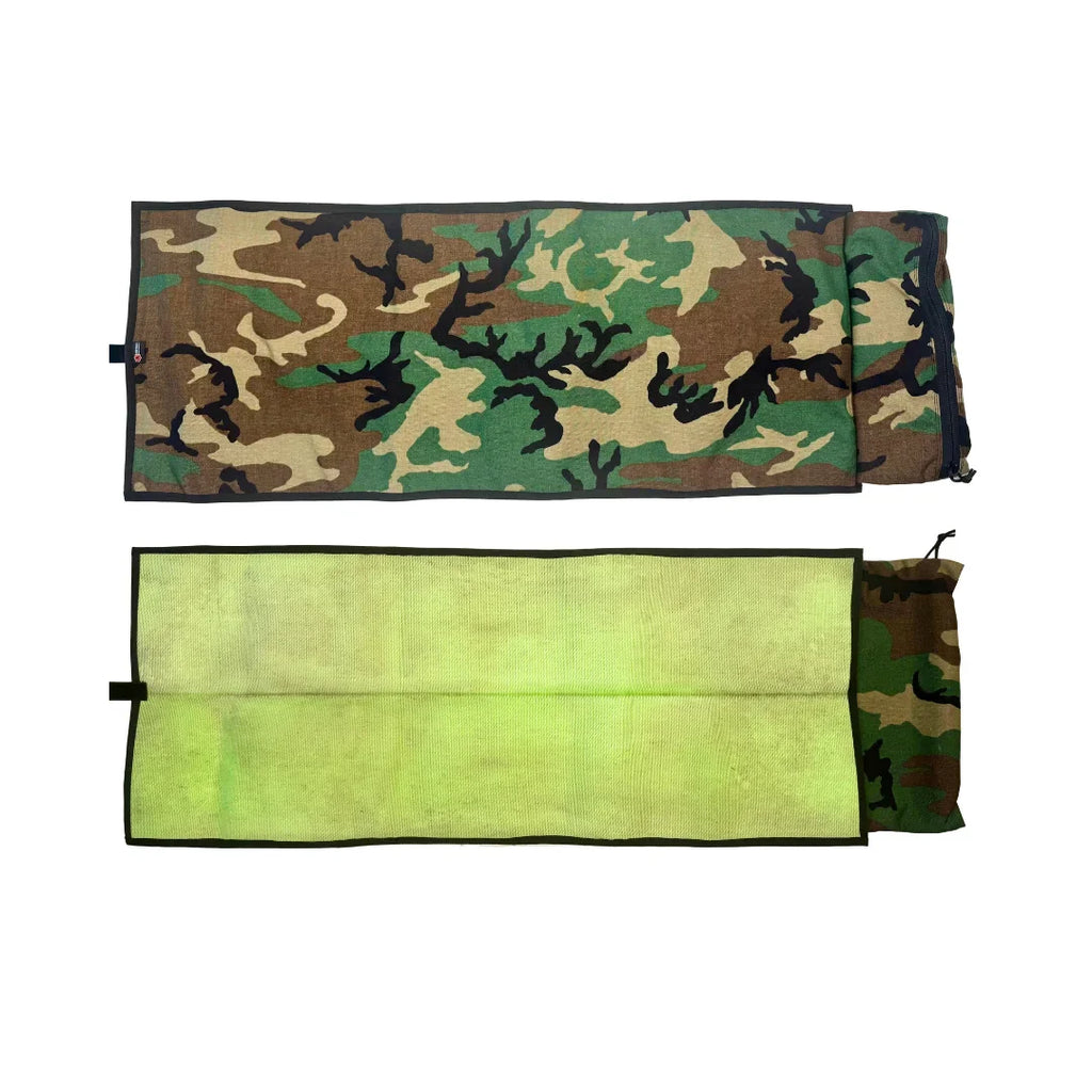 Recycled Firefighter Range Kit - Fire Hose Rifle Mat + Ammo Bag