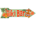 Tiki Bar - Directional Arrow - Metal Sign by Lone Star Art
