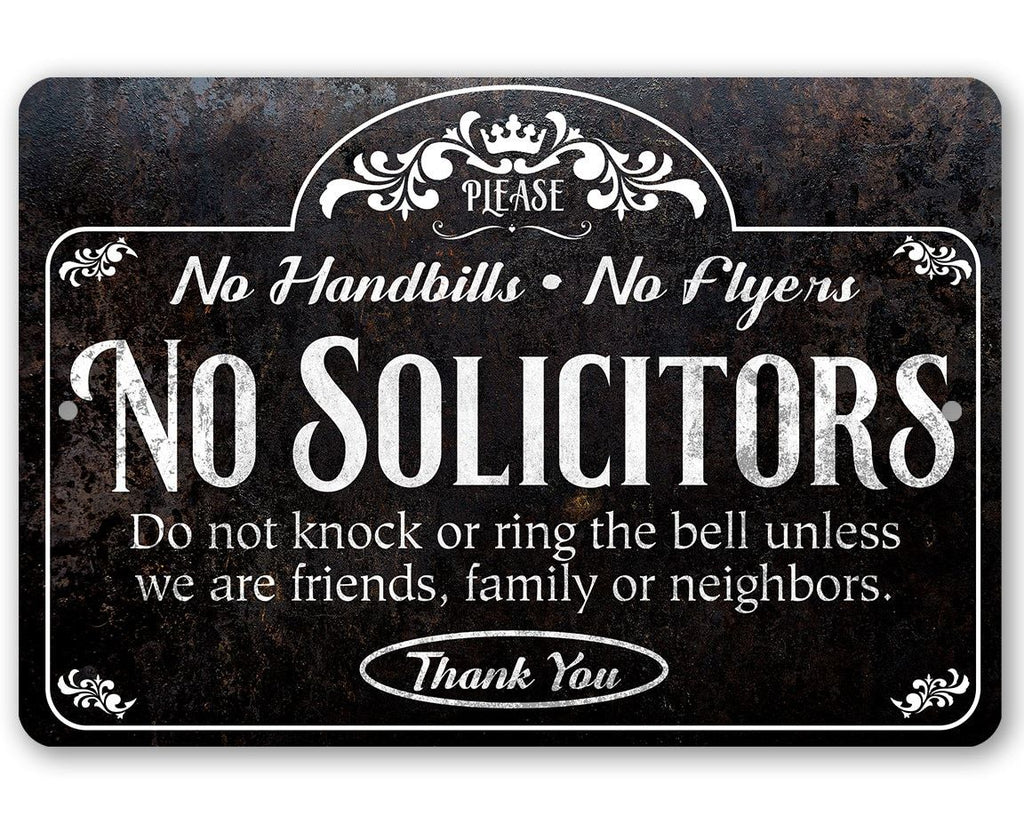 Lone Star Art-Please No Solicitors Thank You - Metal Sign