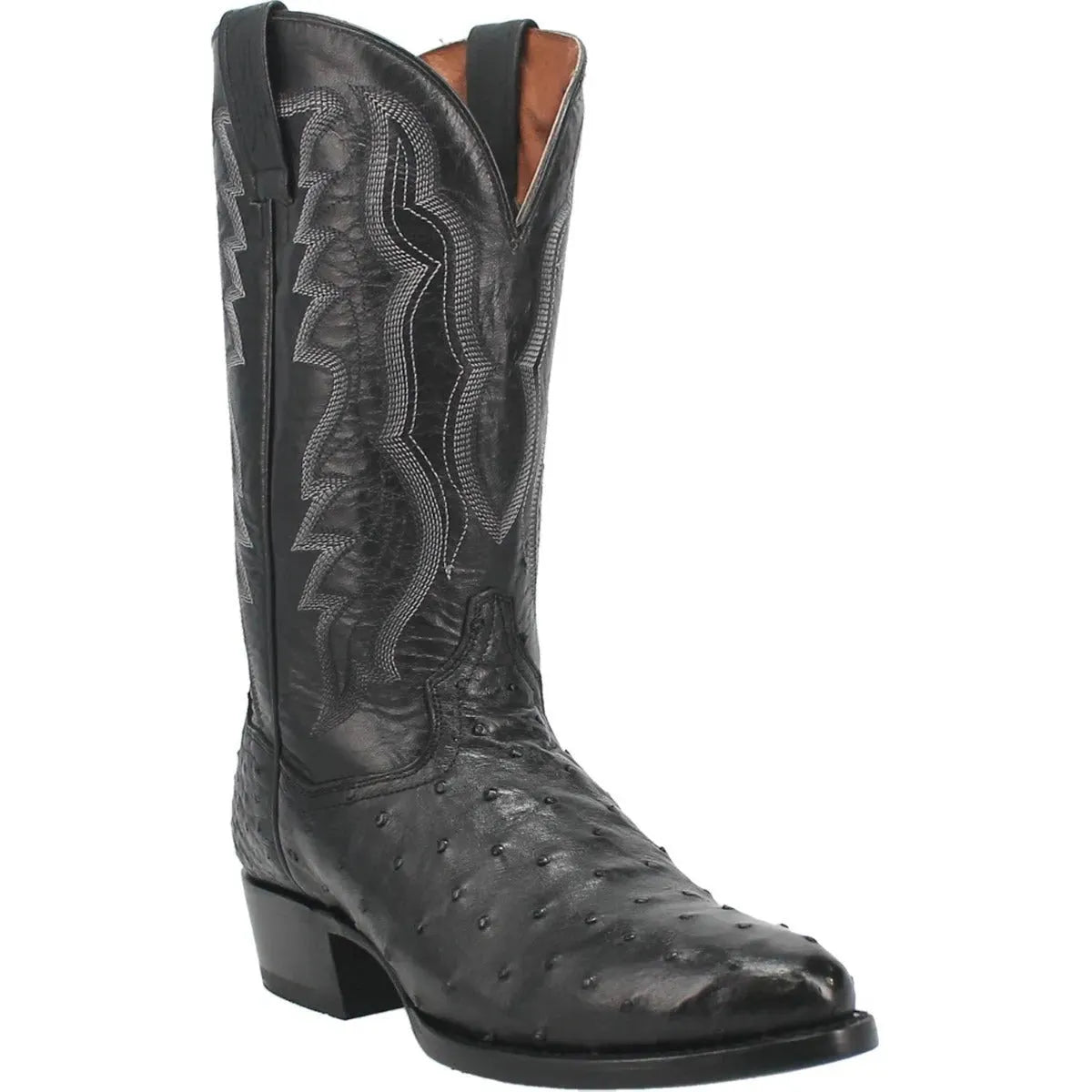 Tempe - Mens Ostrich Leather Cowboy Boots by Dan Post