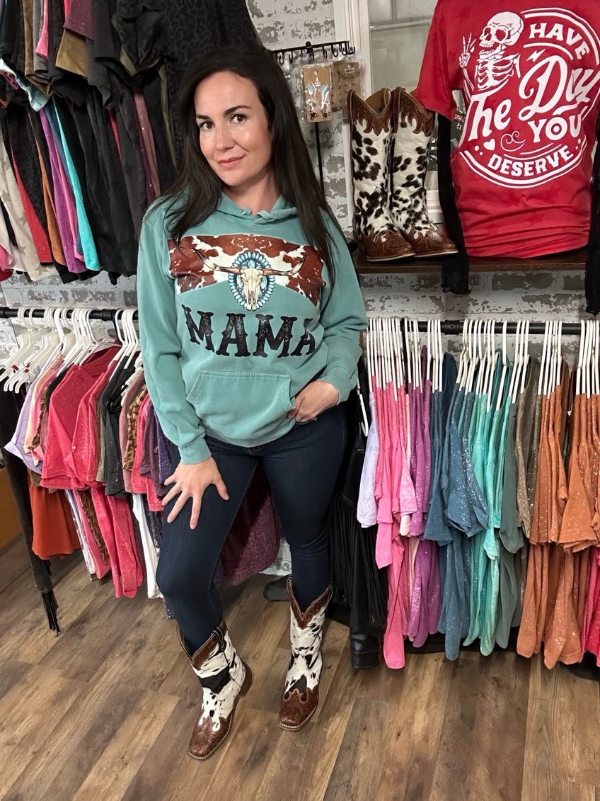 Turquoise Mama Cozy Hoodie by Painted Aces